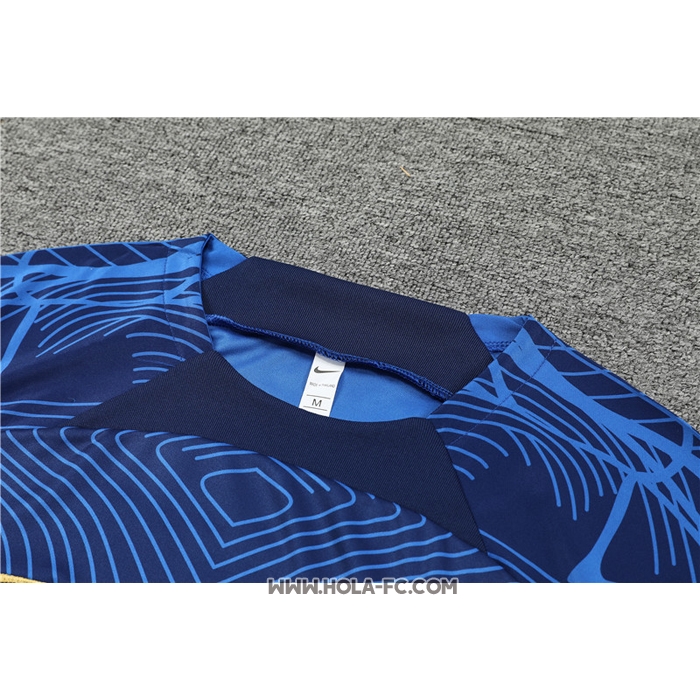 Chandal del Francia 2022-2023 Manga Corta Azul Oscuro - Pantalon Corto